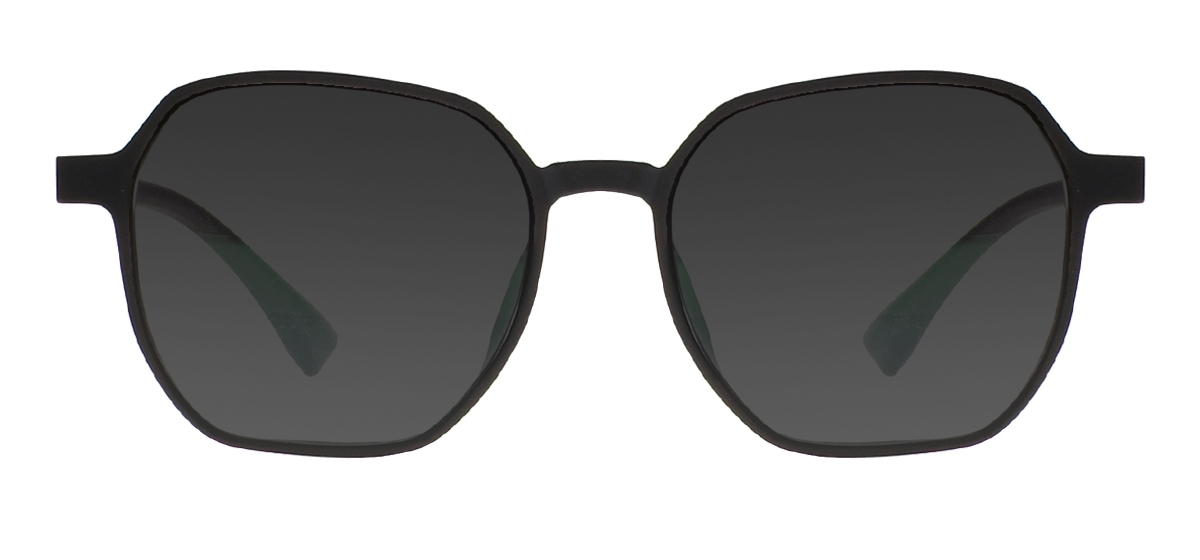 Oversized Square Sunglasses - Black