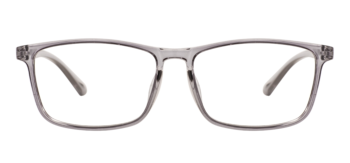 Rectangular Large Fashion Glasses Frames - Gray