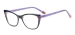 Women Cat Eye Glasses - Black Purple