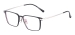 Men Titanium Eyeglasses - Black Silver