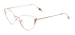 Colorful Cat Eye Eyeglasses - Gold