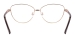 Metal Cat Eye Glasses Frame - Gold