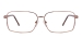 Metal Large Rectangular Glasses Frame With Spring Hinge