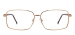 Metal Large Rectangular Glasses Frame With Spring Hinge