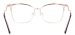 Metal Cat Eye Glasses Frame - Red