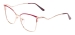 Metal Cat Eye Glasses Frame - Red