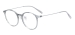 Round Clear Glasses Frame - Gray