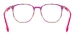 TR Square Glasses Frame With Spring Hinge - Transparent Purple