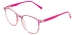 TR Square Glasses Frame With Spring Hinge - Transparent Purple