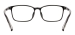 Middle Classical Men and Women Rectangular Eyeglasses - Black