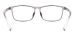 Rectangular Large Fashion Glasses Frames - Gray