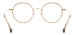 Vintage Round Large  Eyeglasses - Gold