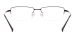 Half Rim Rectangular Eyeglasses - Black